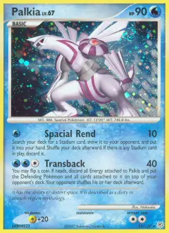Carta Palkia da coleção Diamond & Pearl