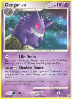 Carta Gengar da coleção Diamond & Pearl