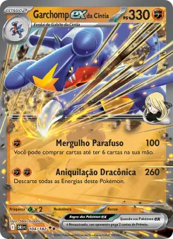 Carta Cynthia's Garchomp ex da coleção Destined Rivals