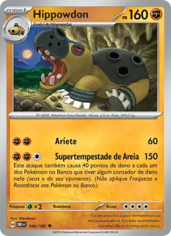 Carta Hippowdon da coleção Destined Rivals