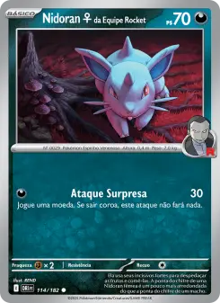 Carta Team Rocket's Nidoran♀