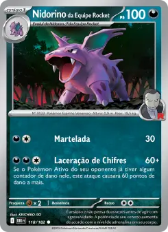 Carta Team Rocket's Nidorino