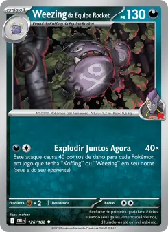 Carta Team Rocket's Weezing