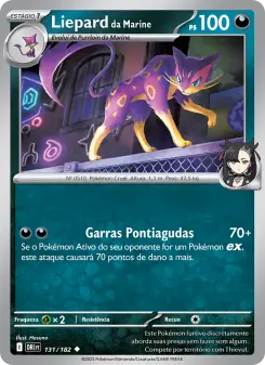 Carta Marnie's Liepard da coleção Destined Rivals