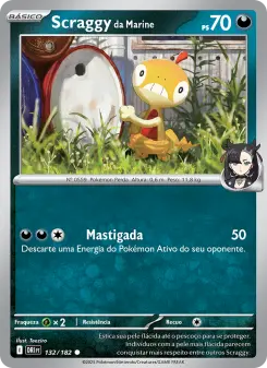 Carta Marnie's Scraggy da coleção Destined Rivals