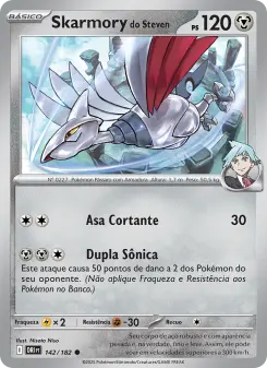 Carta Steven's Skarmory da coleção Destined Rivals
