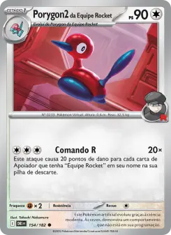 Carta Team Rocket's Porygon2
