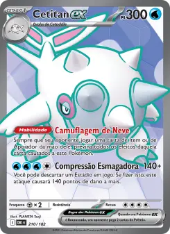 Carta Cetitan ex da coleção Destined Rivals