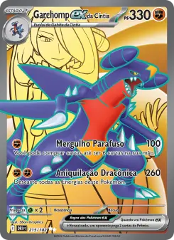 Carta Cynthia's Garchomp ex da coleção Destined Rivals