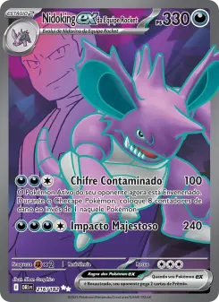 Carta Team Rocket's Nidoking ex da coleção Destined Rivals