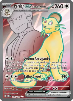 Carta Team Rocket's Persian ex