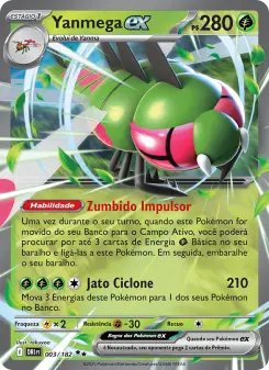 Carta Yanmega ex da coleção Destined Rivals