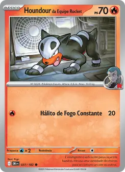Carta Team Rocket's Houndour