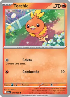 Carta Torchic da coleção Destined Rivals