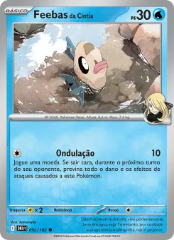 Carta Cynthia's Feebas da coleção Destined Rivals