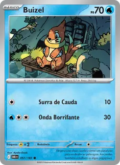 Carta Buizel da coleção Destined Rivals
