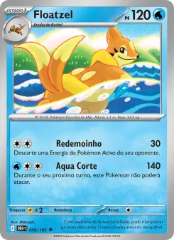 Carta Floatzel da coleção Destined Rivals