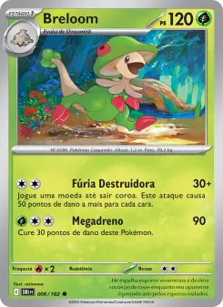 Carta Breloom da coleção Destined Rivals