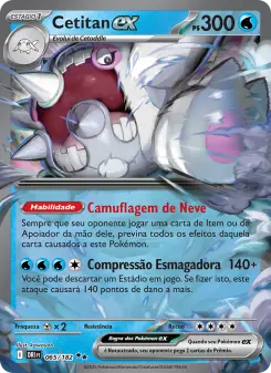 Carta Cetitan ex da coleção Destined Rivals