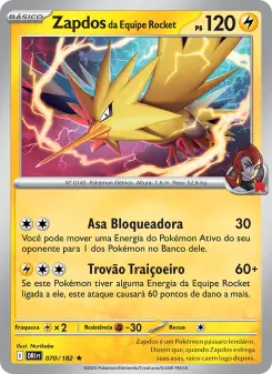 Carta Team Rocket's Zapdos