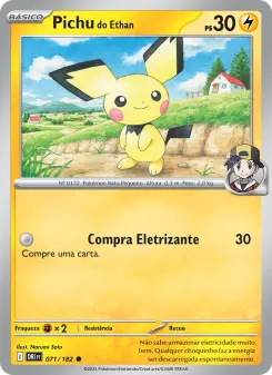 Carta Ethan's Pichu da coleção Destined Rivals