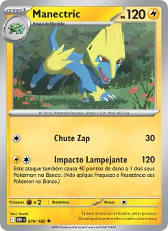 Carta Manectric da coleção Destined Rivals