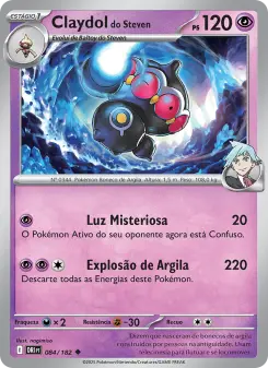 Carta Steven's Claydol da coleção Destined Rivals
