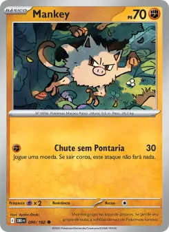 Carta Mankey da coleção Destined Rivals