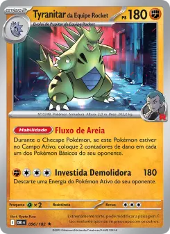 Carta Team Rocket's Tyranitar