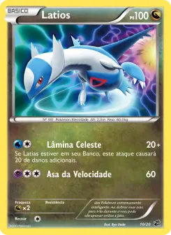 Carta Latios da coleção Dragon Vault