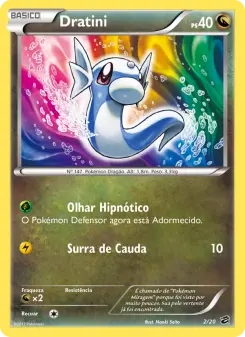Carta Dratini da coleção Dragon Vault