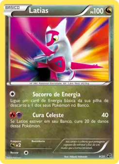 Carta Latias da coleção Dragon Vault