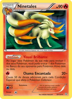 Carta Ninetales da coleção Dragons Exalted