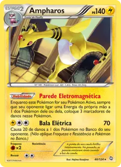 Carta Ampharos da coleção Dragons Exalted