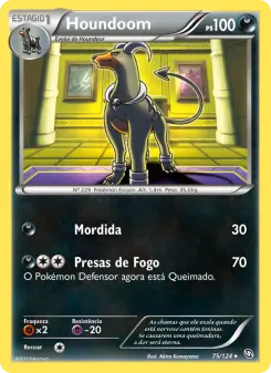 Carta Houndoom da coleção Dragons Exalted