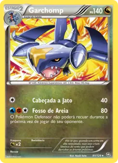 Carta Garchomp da coleção Dragons Exalted