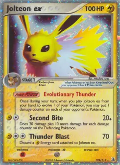 Carta Jolteon ex da coleção Delta Species