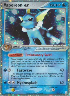 Carta Vaporeon ex