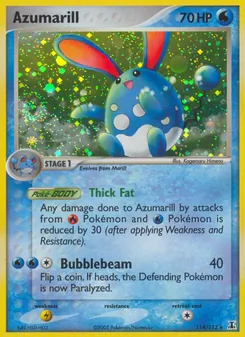 Carta Azumarill da coleção Delta Species
