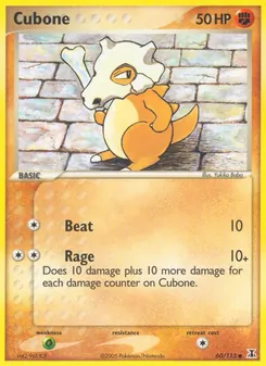 Carta Cubone da coleção Delta Species