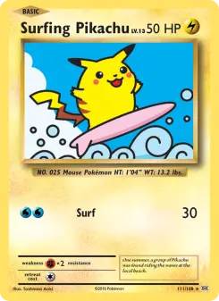 Carta Surfing Pikachu