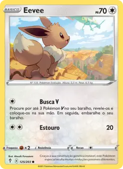 Carta Eevee da coleção Evolving Skies