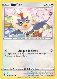 Carta Rufflet da coleção Evolving Skies