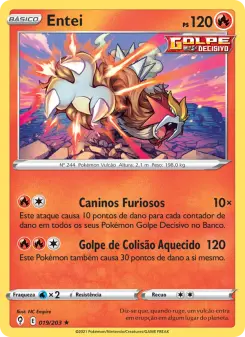 Carta Entei da coleção Evolving Skies