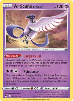Carta Galarian Articuno