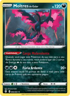 Carta Galarian Moltres
