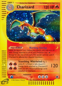Carta Charizard da coleção Expedition Base Set