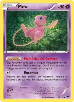 Carta Mew da coleção Fates Collide