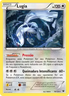 Carta Lugia da coleção Fates Collide