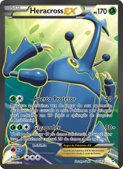 Carta Heracross EX da coleção Furious Fists